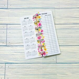 Happy Planner skinny mini size extension set 6 months undated floral